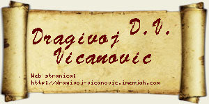 Dragivoj Vicanović vizit kartica
